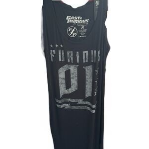 Fast & Furious Black Tank Top
